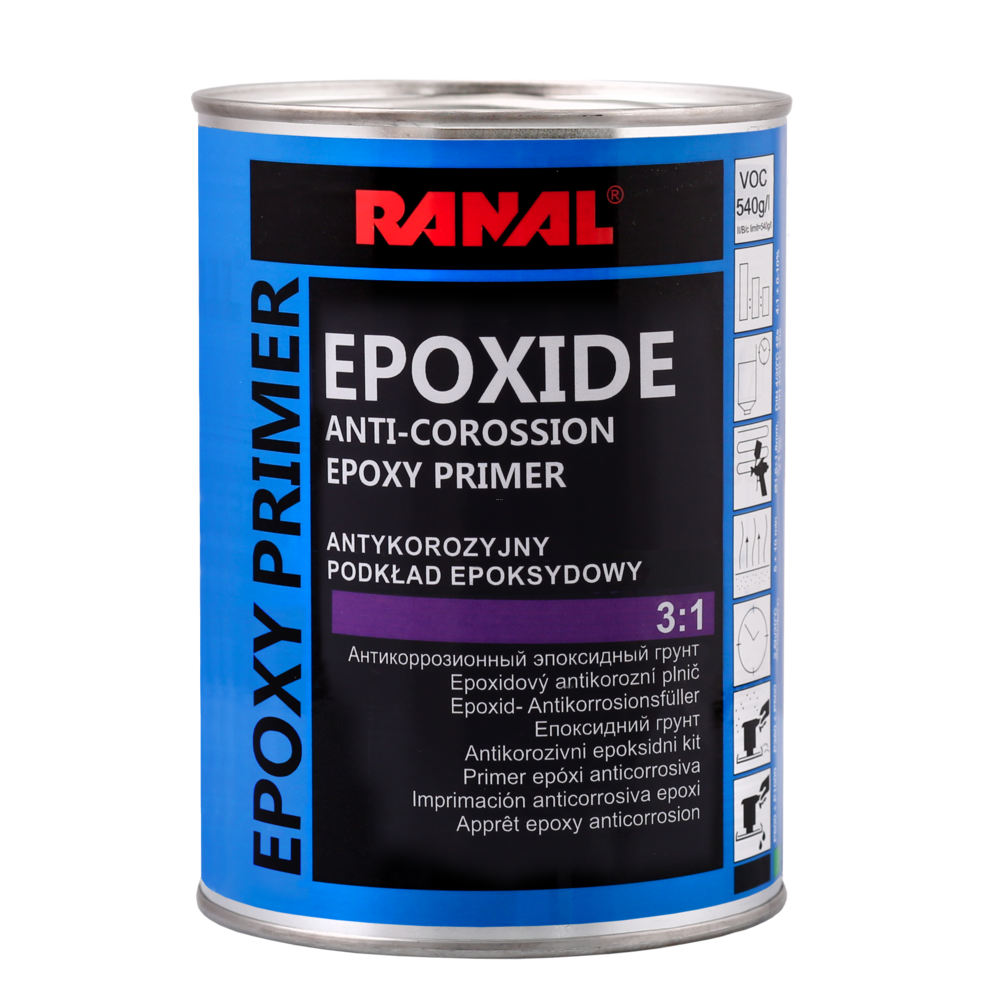 Антикорозионен епоксиден грунд 3+1 Сив - Anti-corrosion Epoxy Undercoat