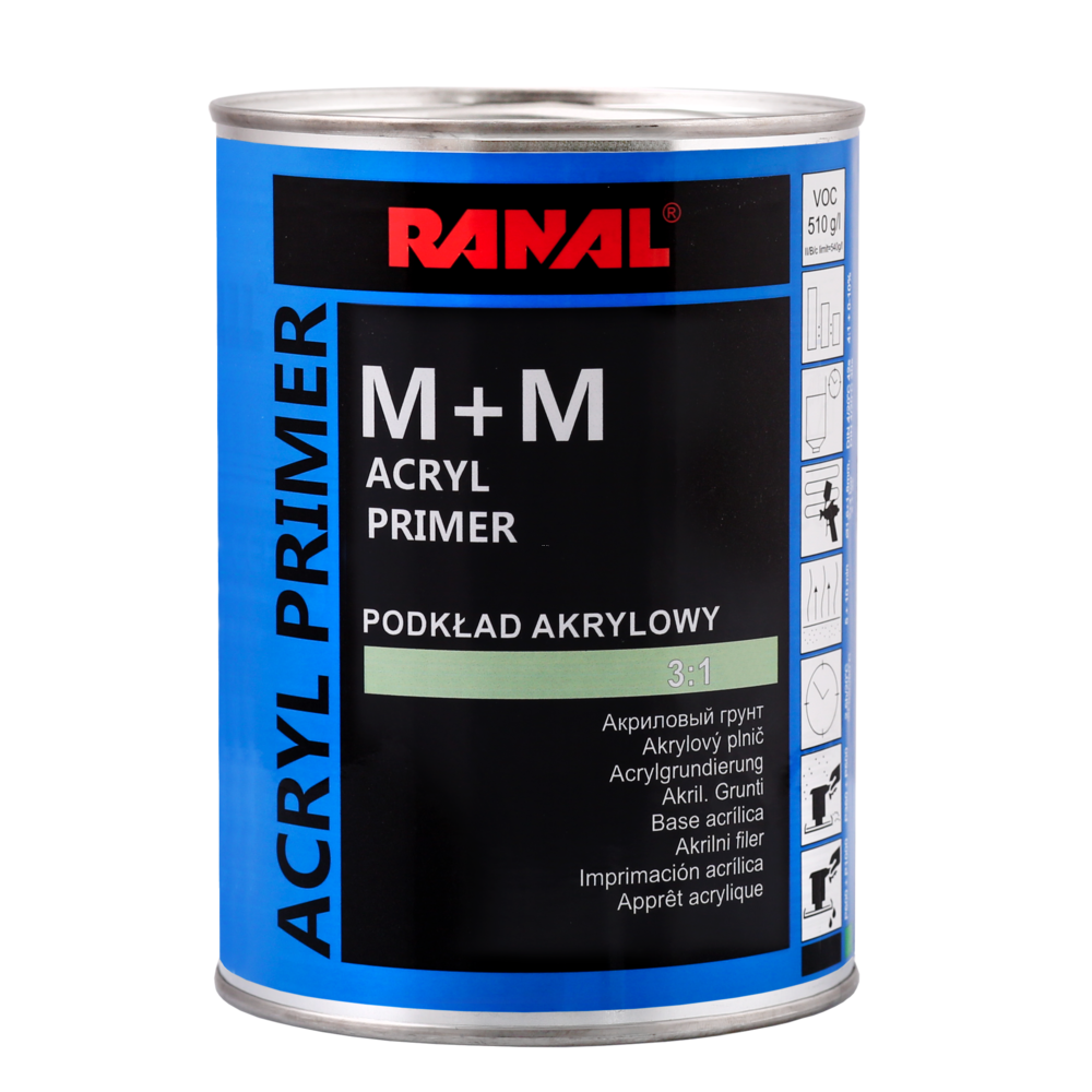 Акрилен грунд мокро върху мокро 3+1 - Acrylic filler M+M