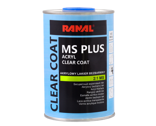 2К Акрилен лак 2:1 серия MS ПЛЮС - Acrylic clear coat CLAR LACK MS PLUS